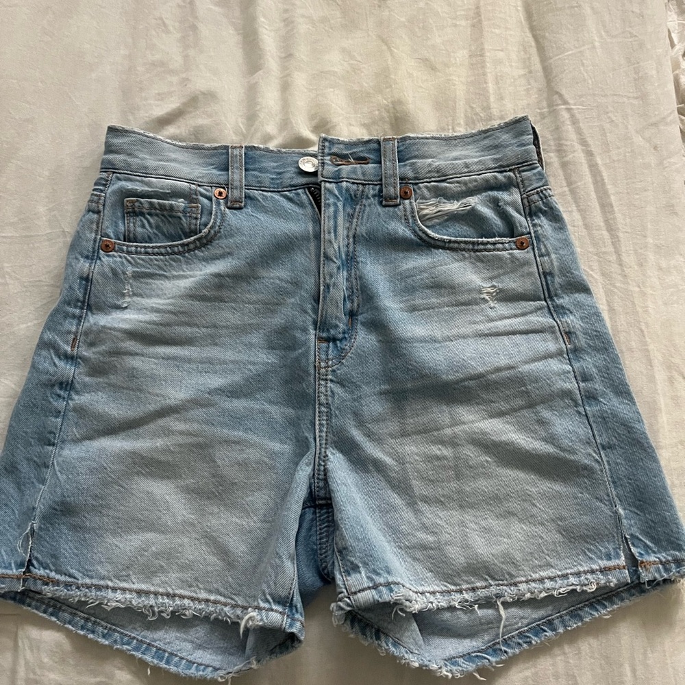 American Eagle Outfitters Light Blue Jean Shorts